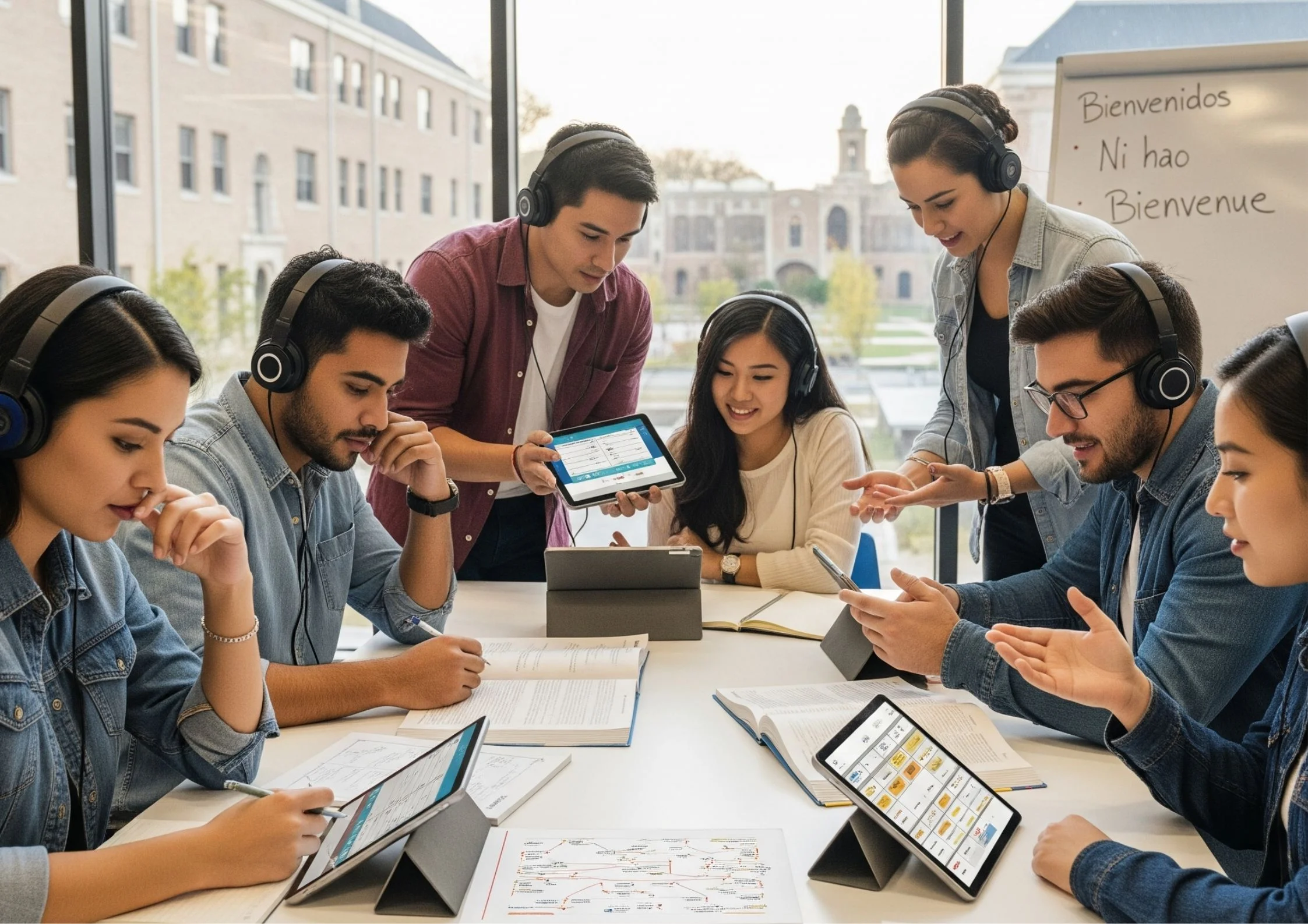 Language Learning through Audio Lessons